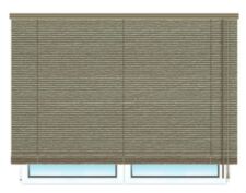 Деревянные горизонтальные жалюзи 25 мм 64 льяной цена. Купить в «Мастерская Жалюзи»